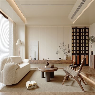 Wabi Dalaman-Sabi & Neo-Panel Dinding Cina